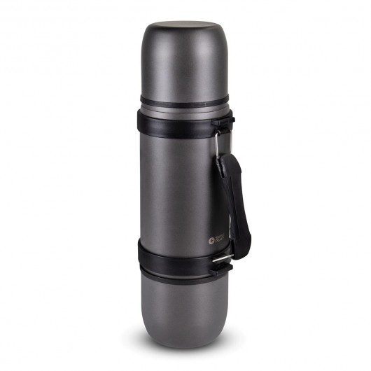 Swiss Peak Duo Cup Vacuum Flasks Grey